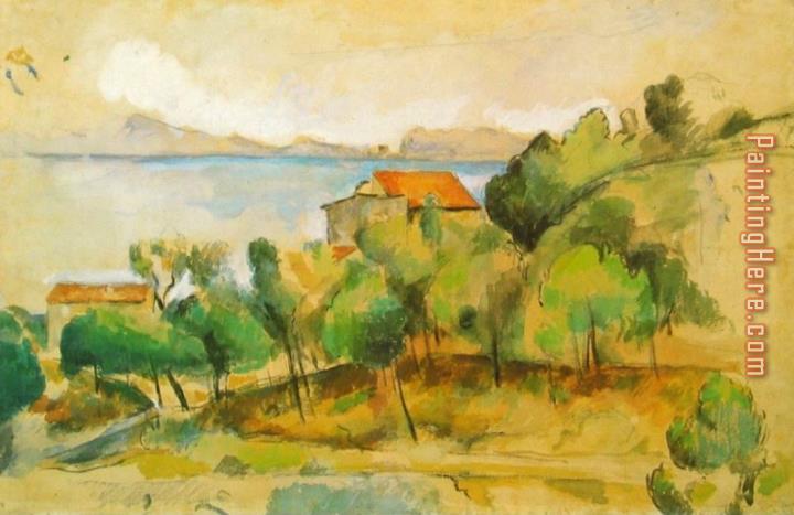 Paul Cezanne Landscape on The Mediterranean